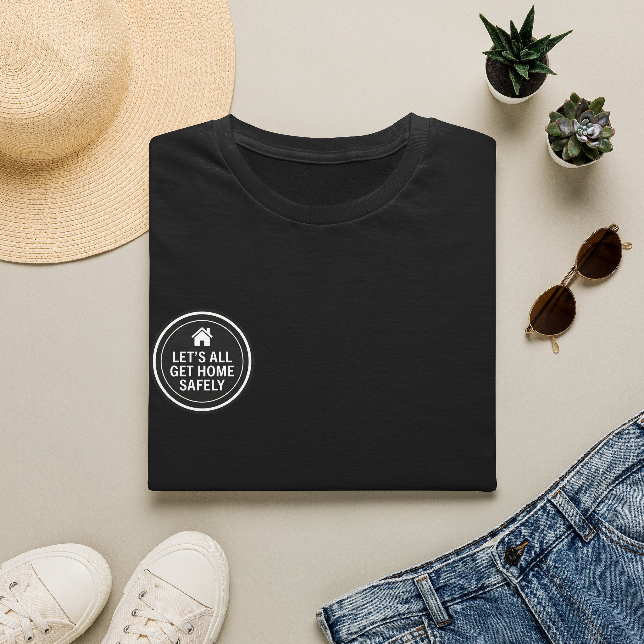 Let's Get Home Safely — Cycling Bingo Unisex Tee