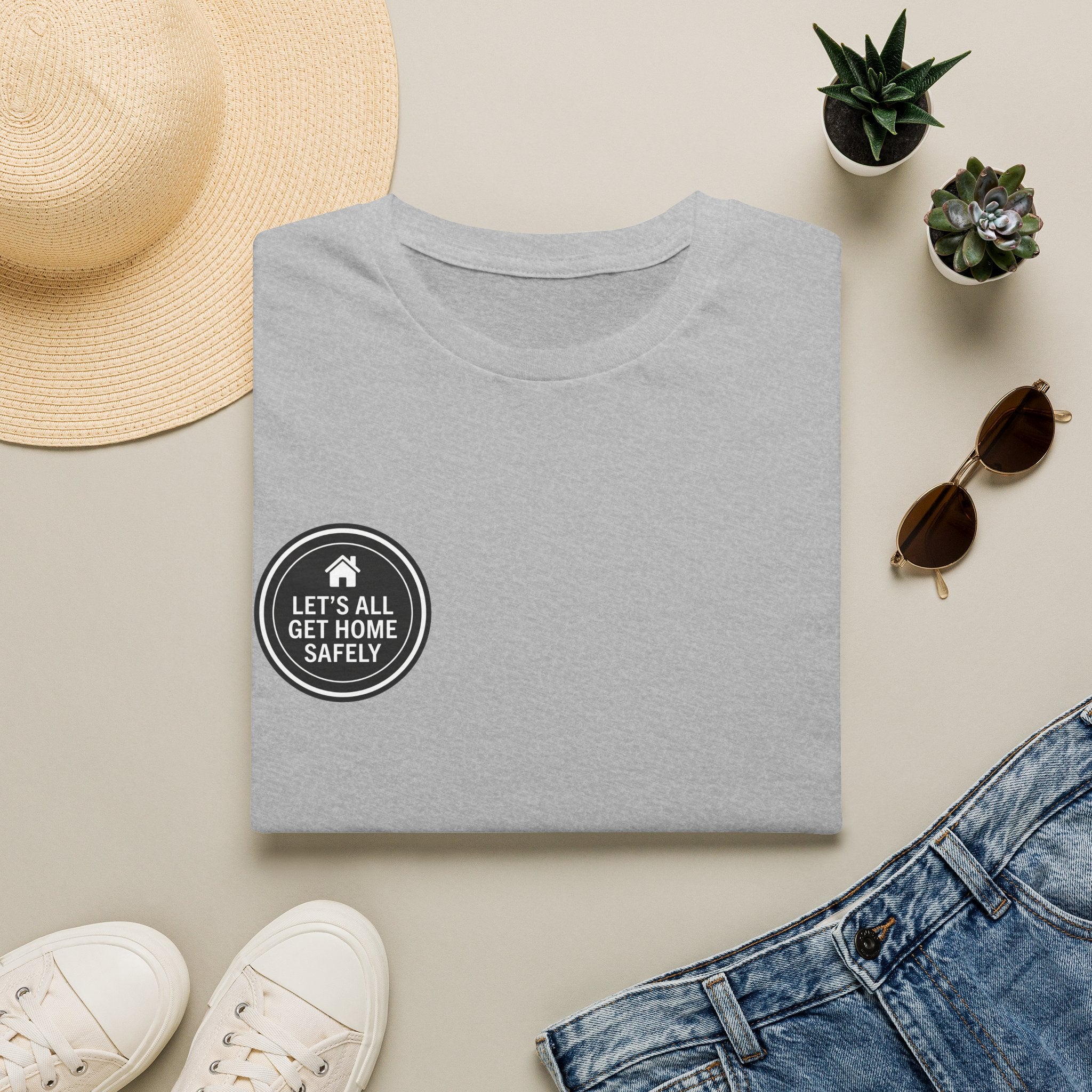 Let's Get Home Safely — Cycling Bingo Unisex Tee