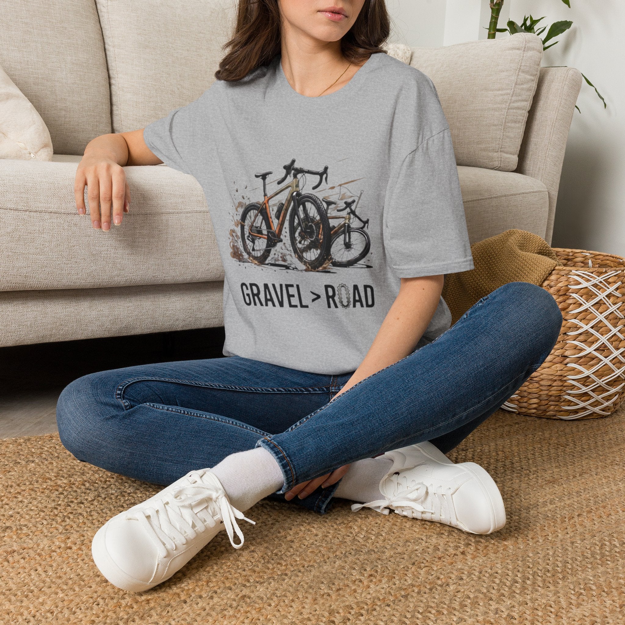 Gravel > Road — Unisex Softstyle Tee