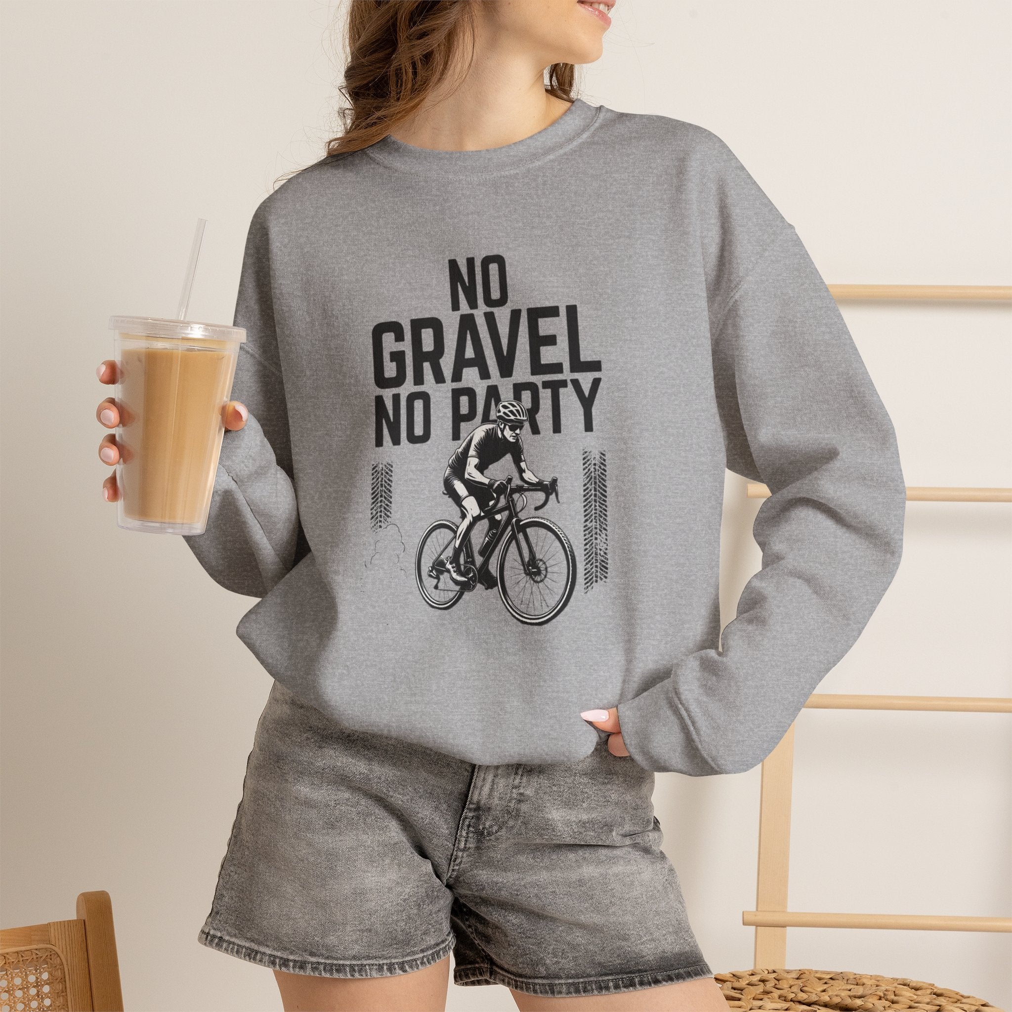 No Gravel No Party — Unisex Crewneck Sweatshirt