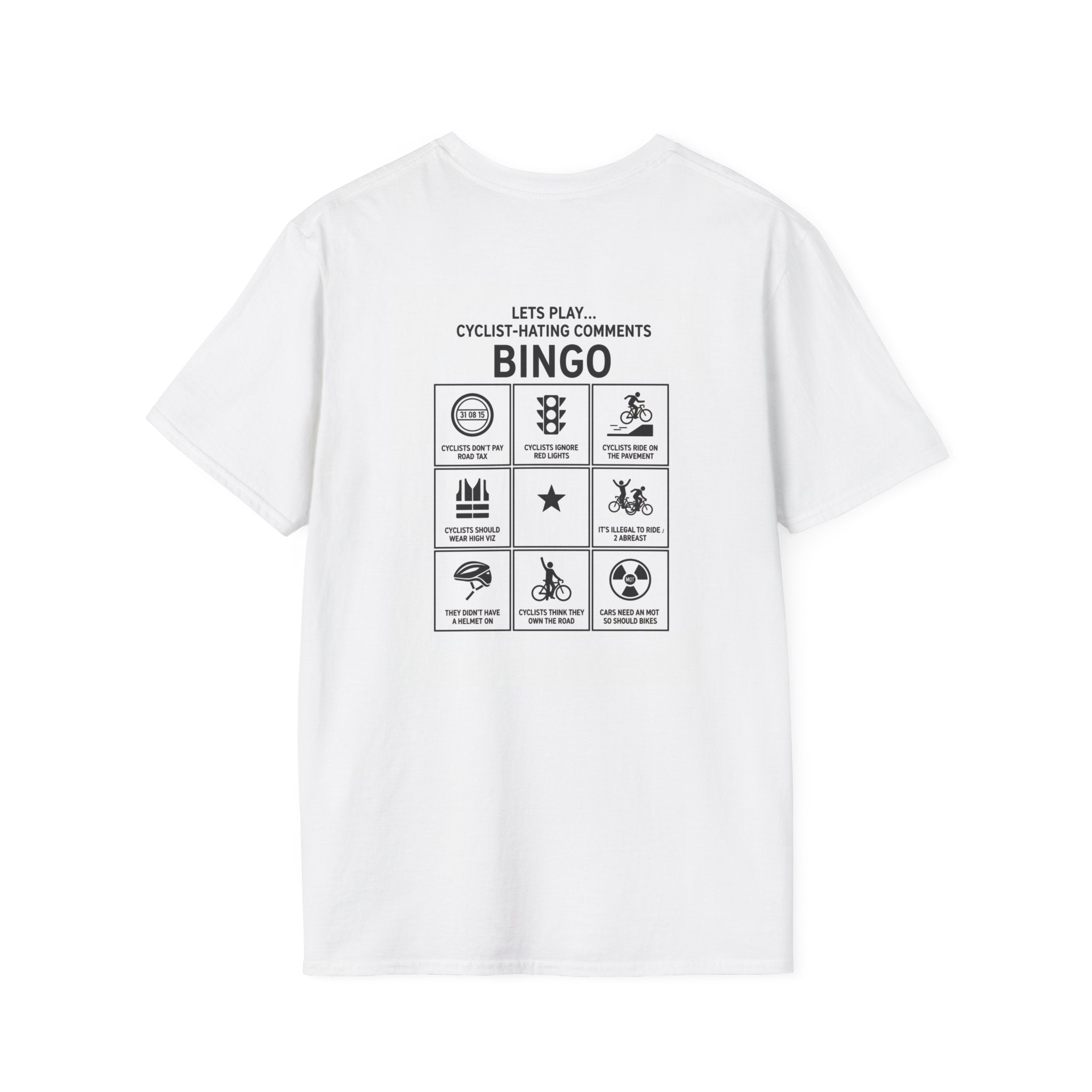 Let's Get Home Safely — Cycling Bingo Unisex Tee