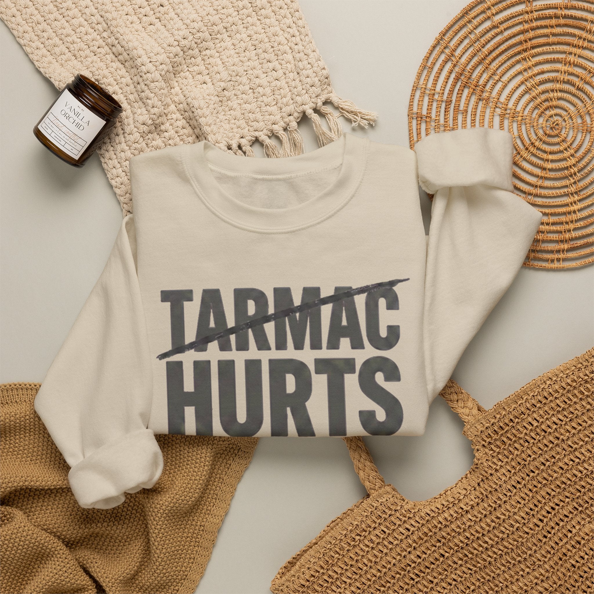 Tarmac Hurts Gravel Heals Heavy Blend Long Sleeve