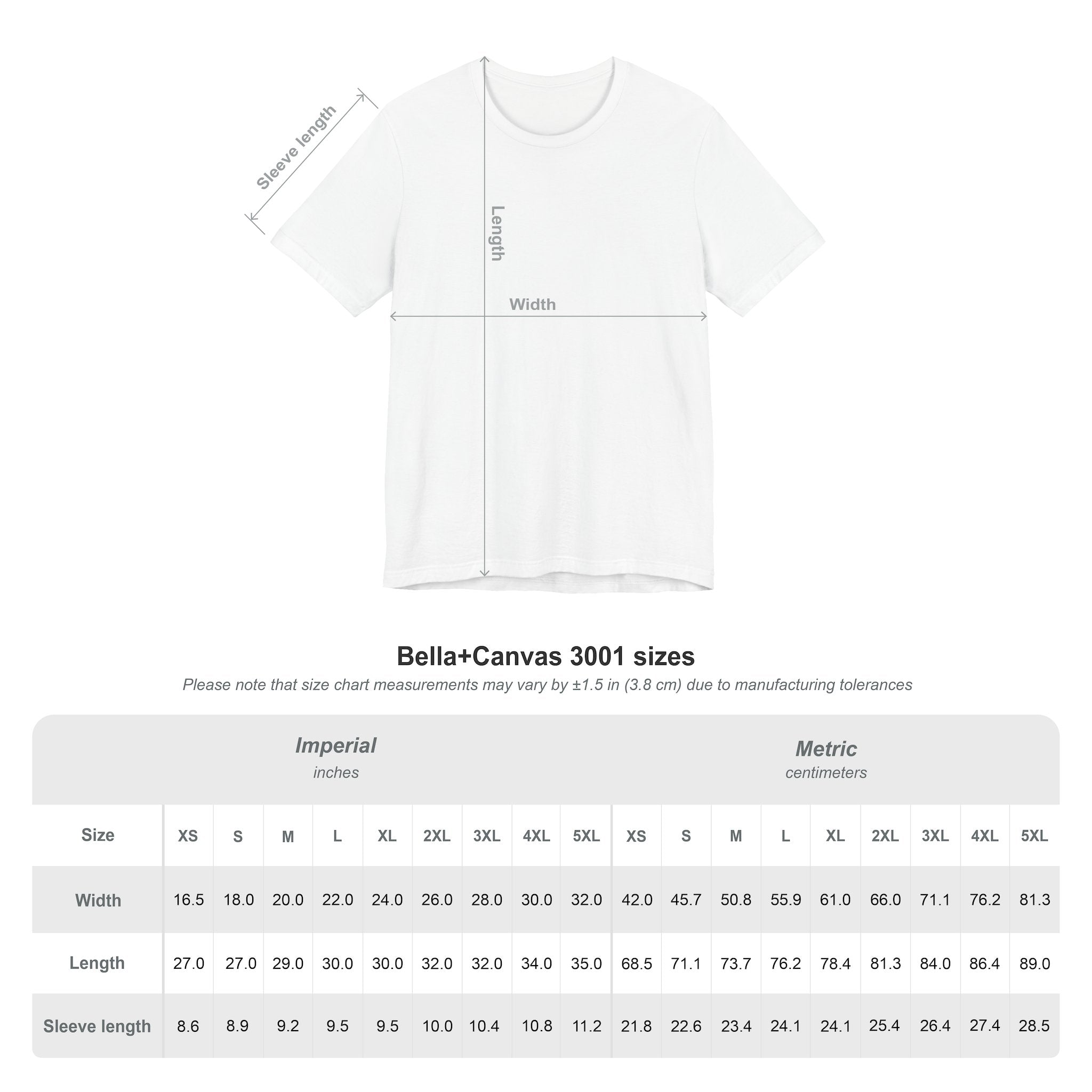 Unisex Jersey Short Sleeve Tee