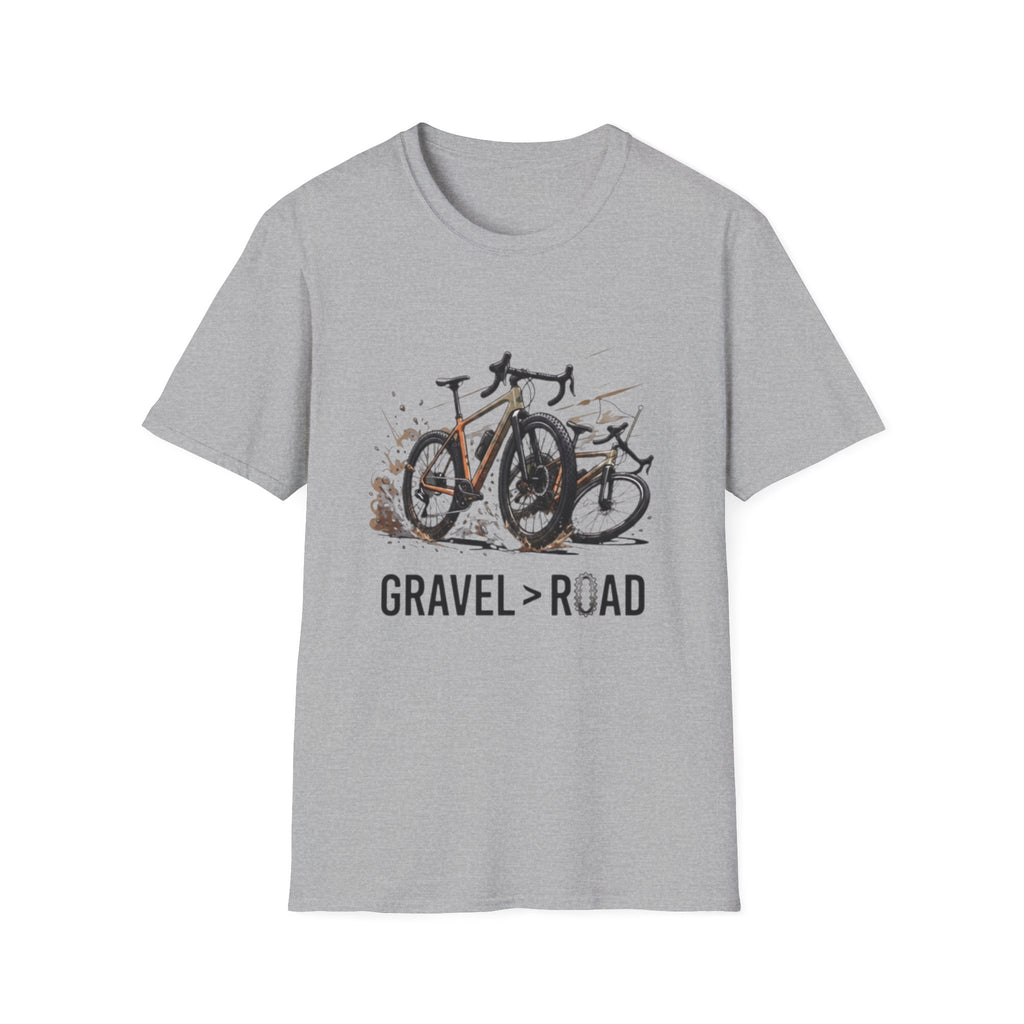 Gravel > Road — Unisex Softstyle Tee