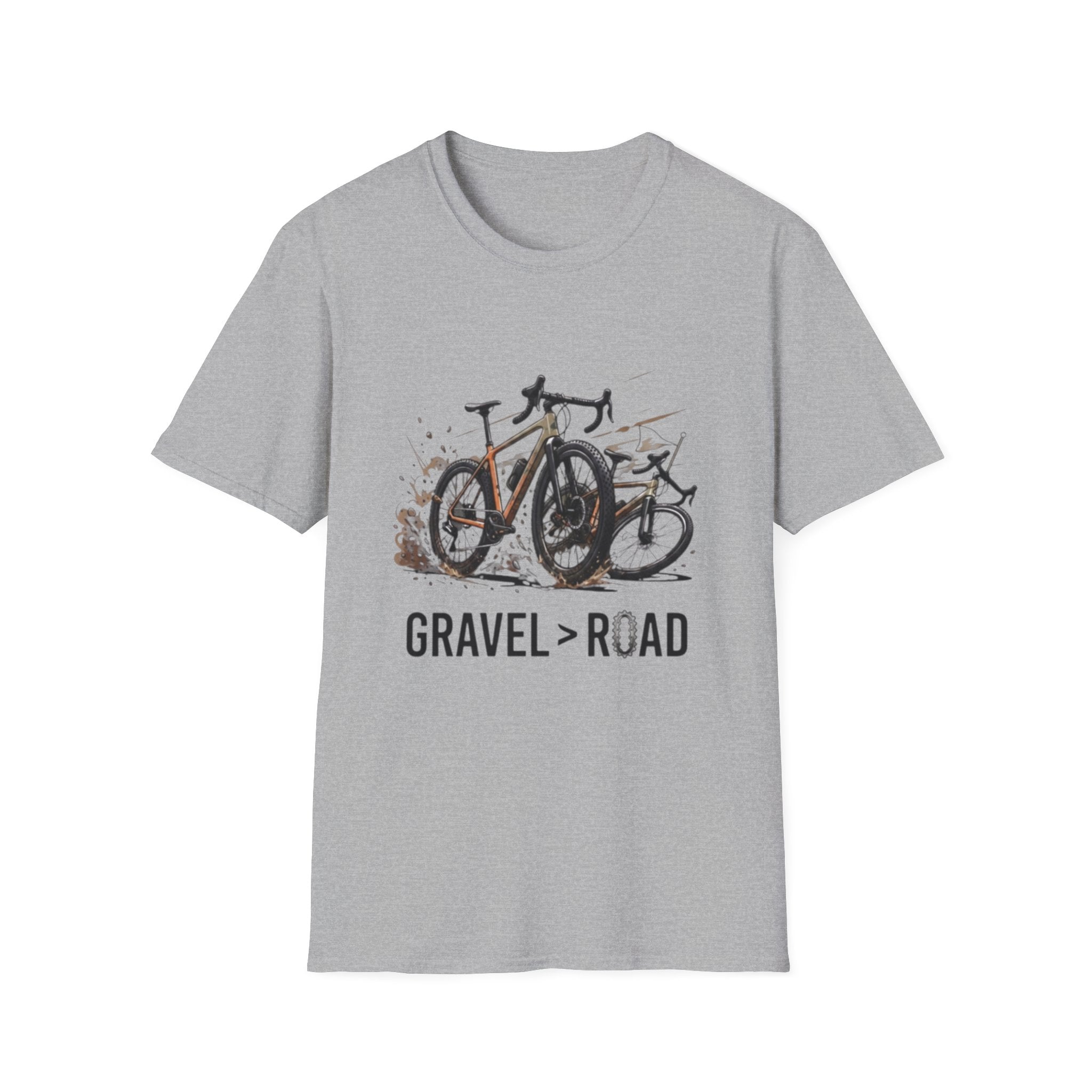 Gravel > Road — Unisex Softstyle Tee