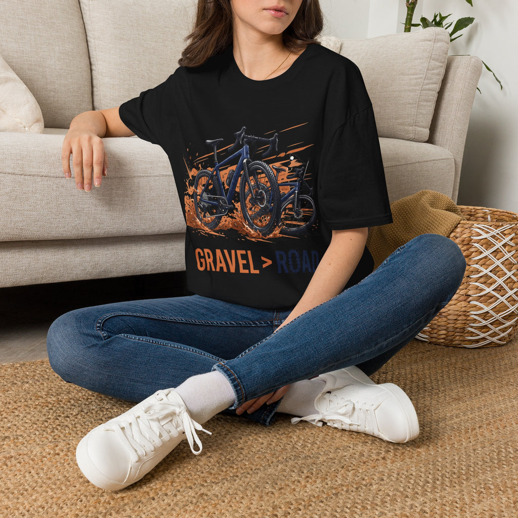 Gravel > Road — Unisex Softstyle Tee