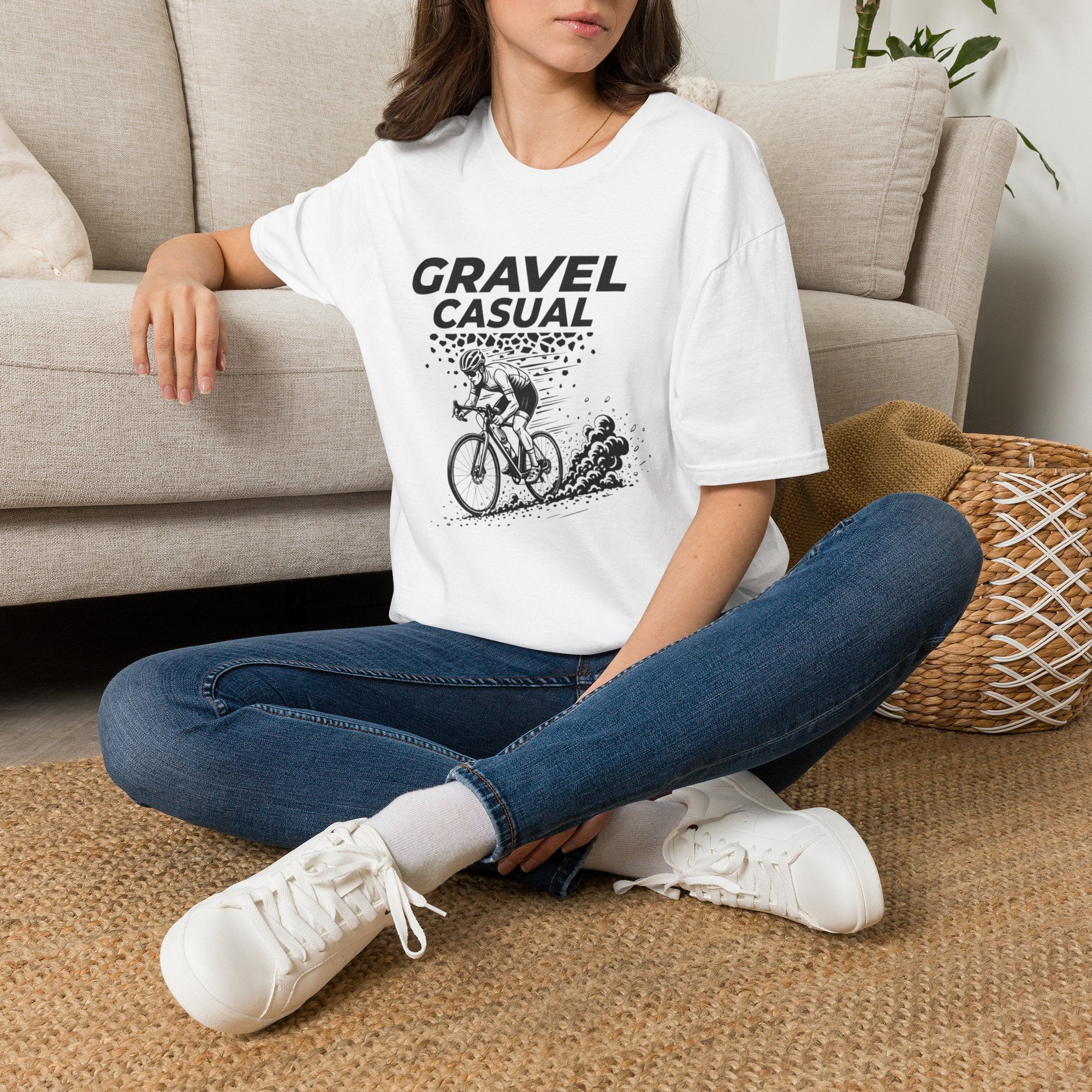 Gravel Casual Rider — Unisex Softstyle Tee