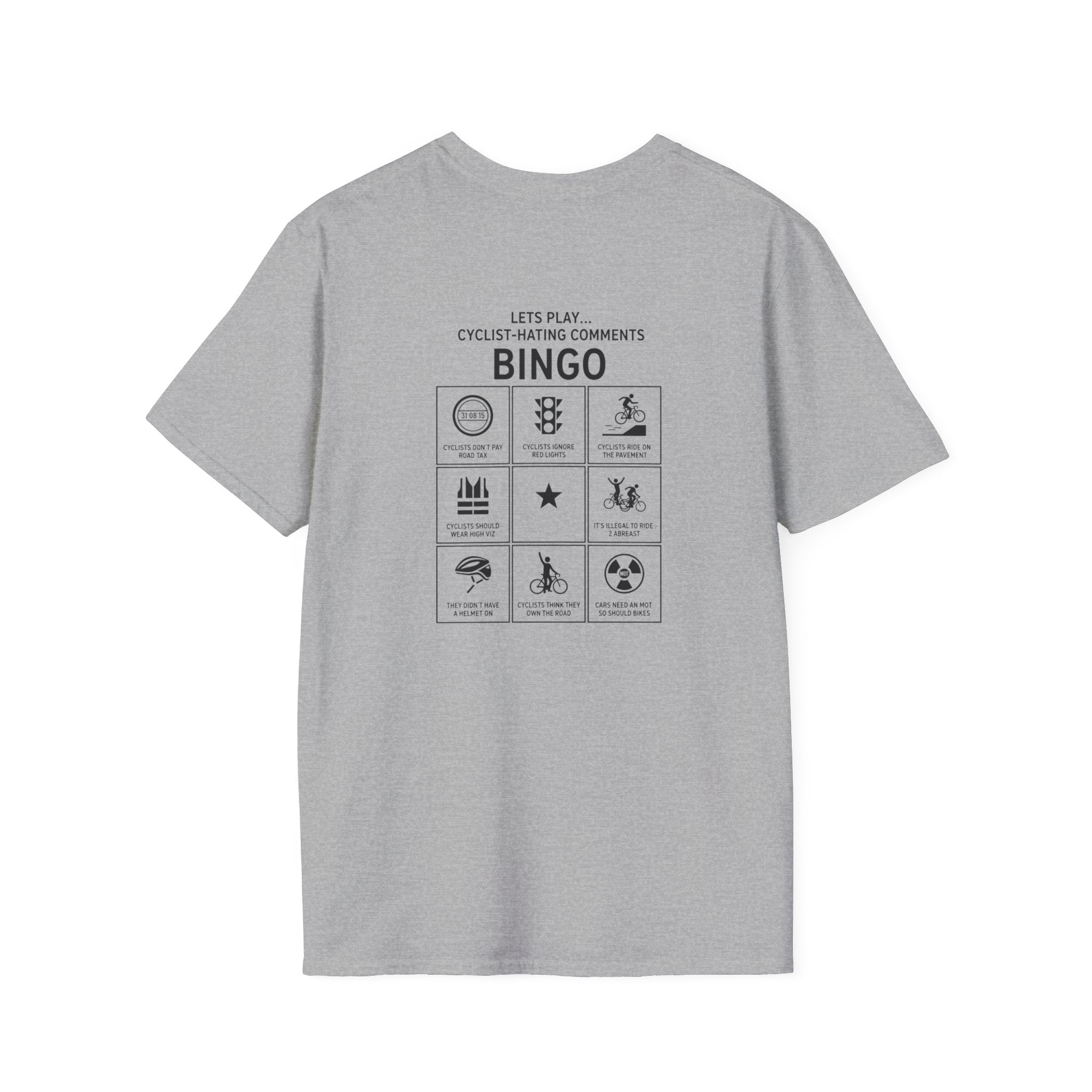 Let's Get Home Safely — Cycling Bingo Unisex Tee
