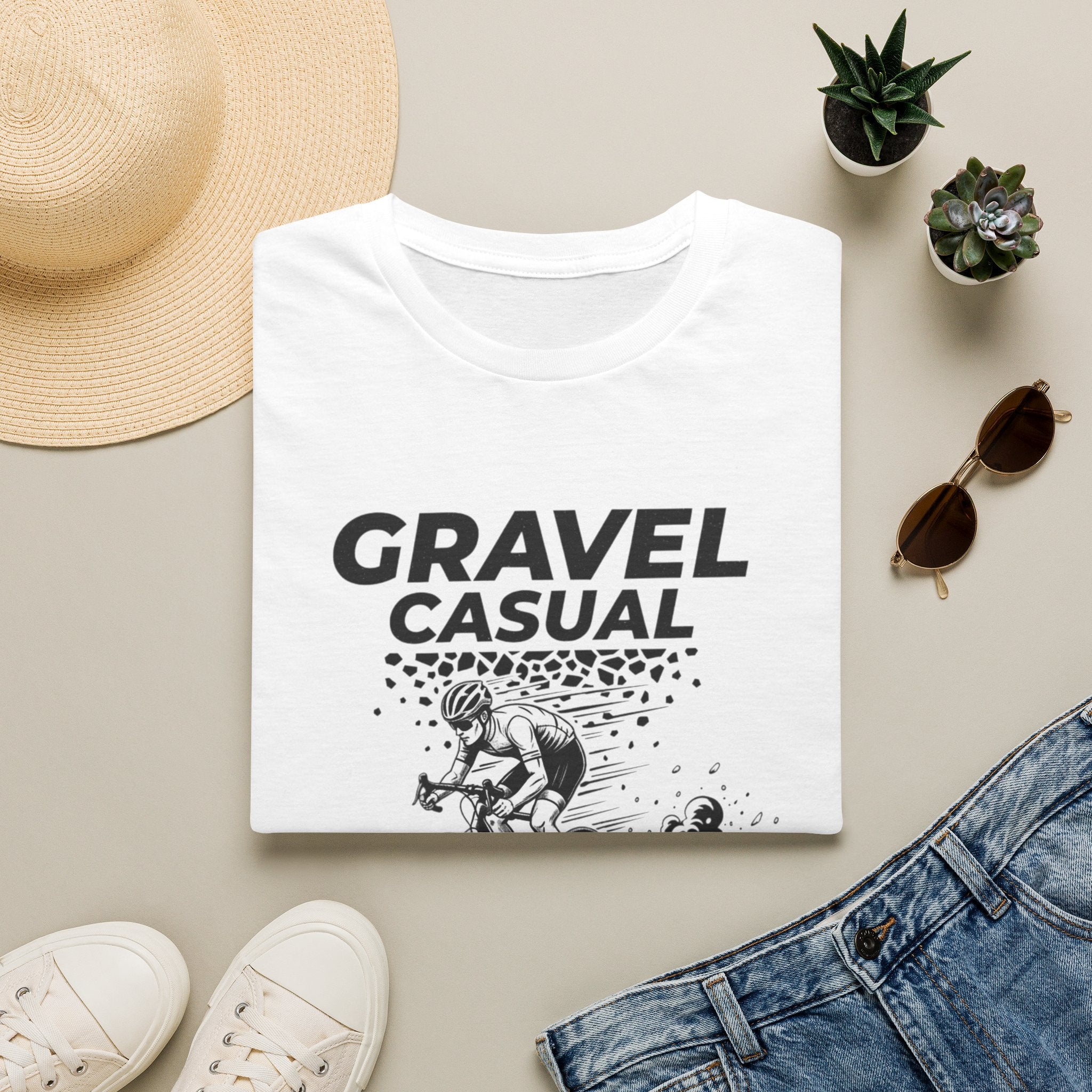 Gravel Casual Rider — Unisex Softstyle Tee