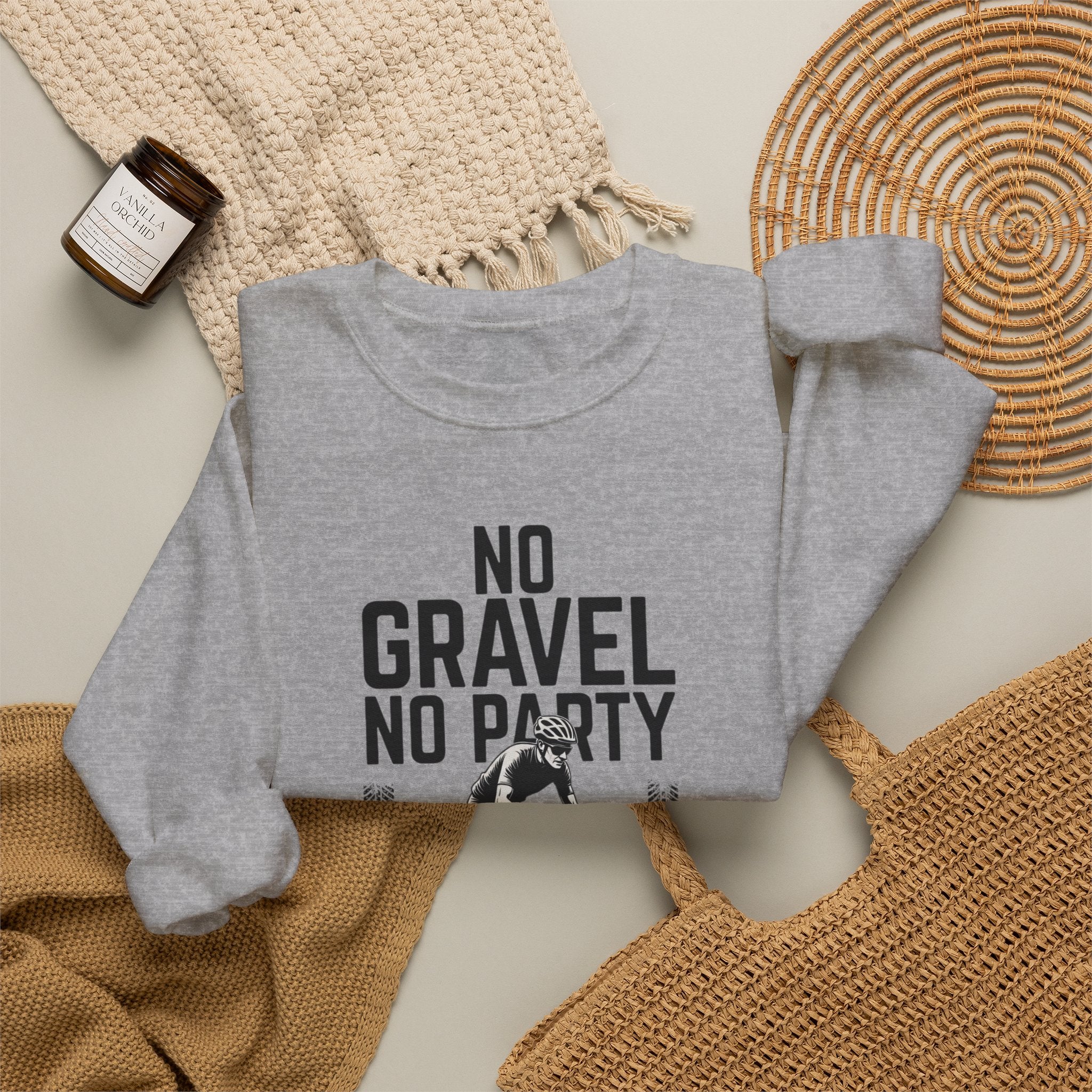 No Gravel No Party — Unisex Crewneck Sweatshirt